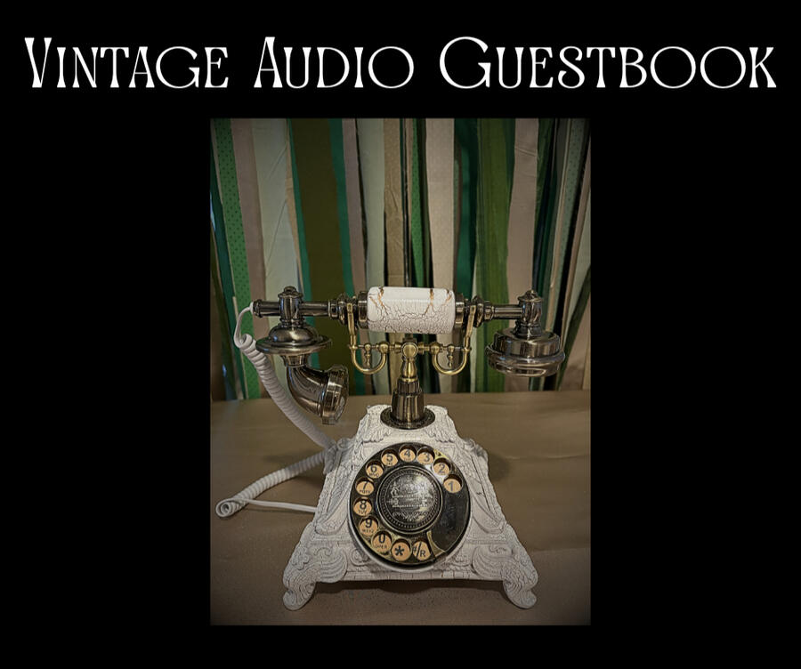 Now adding... Vintage Audio Guestbook Rental